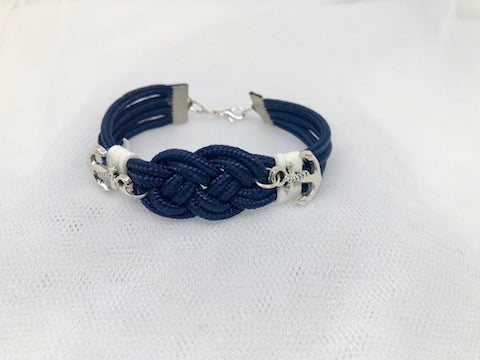 Pulsera floral Begonia Serena en plata para comunión y arras - vista principal
